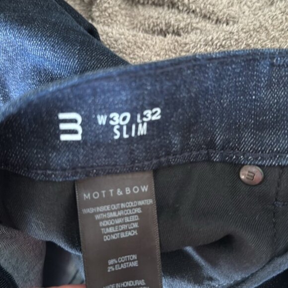 Mott Bow Blue Slim Crosby Jeans W30 L32 - Picture 7 of 14